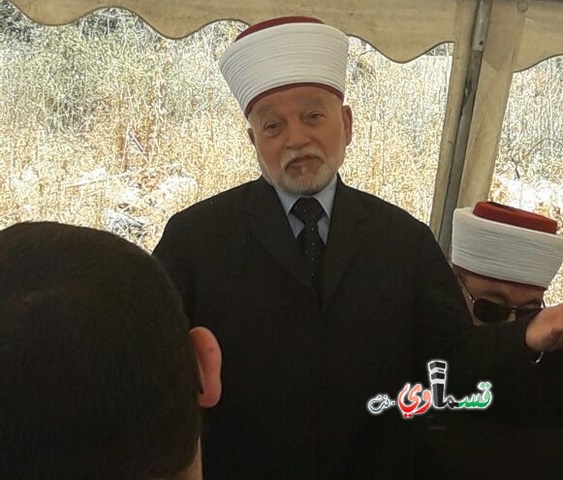 كفرقاسم - فيديو: محمد أحمد حسين مفتي القدس والديار الفلسطينية ووفد من علماء المسلمين يقدمون واجب العزاء لعائلة المرشد العلامة الشيخ عبدالله نمر درويش